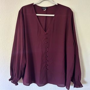 1. State maroon LS blouse